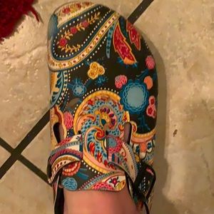 Multicolored very cute Birkenstocks.